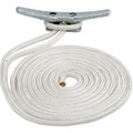 Sea-Dog Double Braided Nylon Dock Line - 5/8in x 20&#39; - White 302116020WH-1